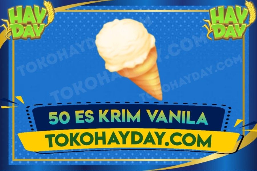 50 Es Krim Vanila | Vanilla Ice Cream