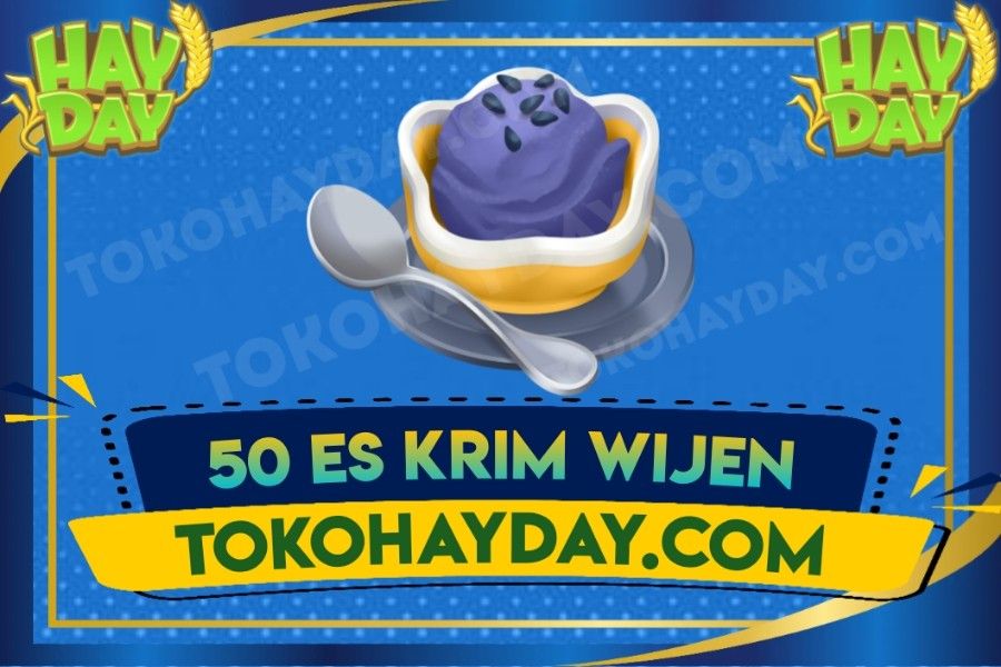50 Es Krim Wijen | Sesame Ice Cream