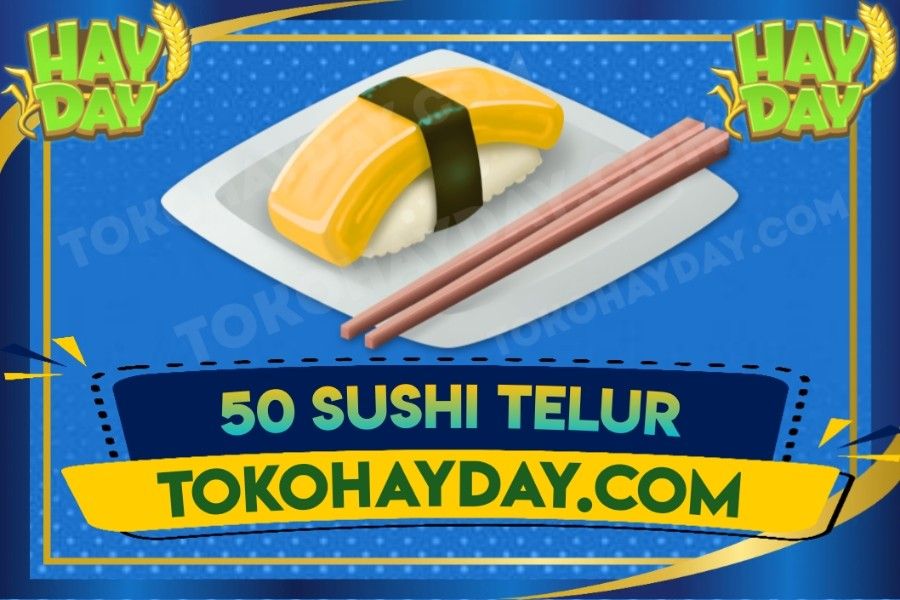 50 Sushi Telur | Egg Sushi