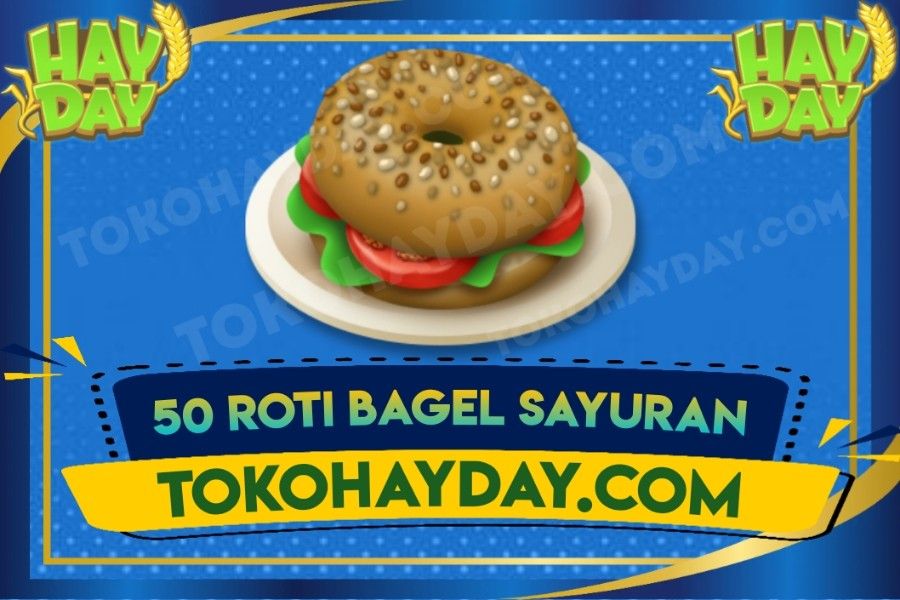 50 Roti Bagel Sayuran | Veggie Bagel